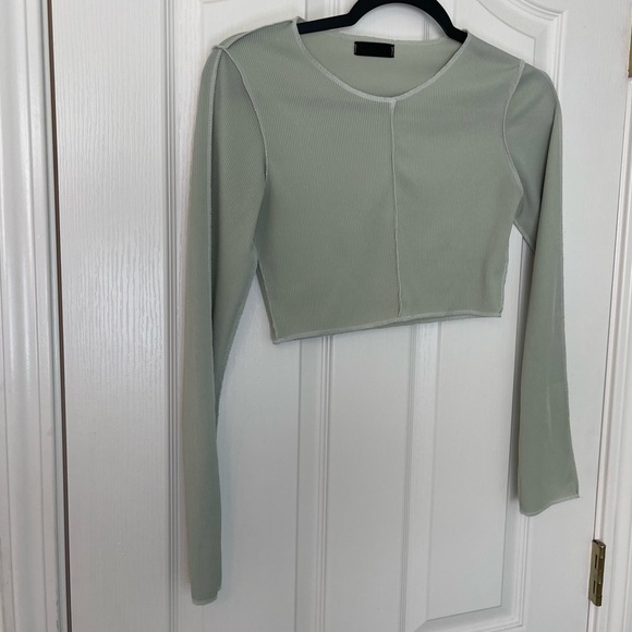 Rebellious Tops - Cropped Long Sleeve Top